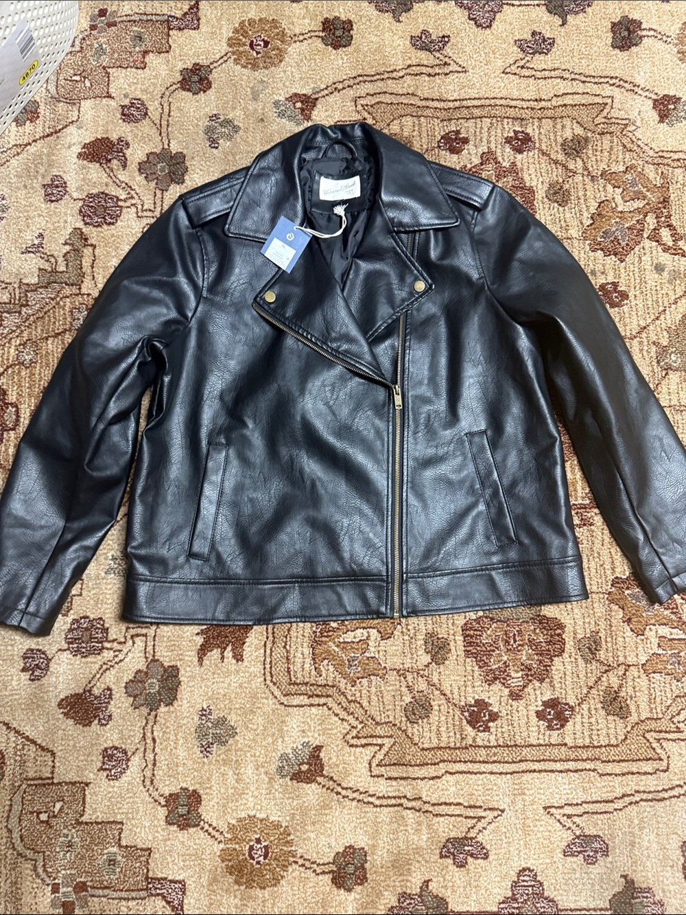 NWT Universal thread faux leather moto jacket XL
